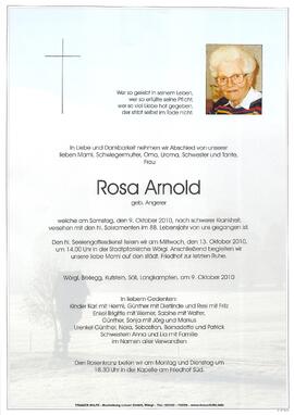 Arnold Rosa geb. Angerer G