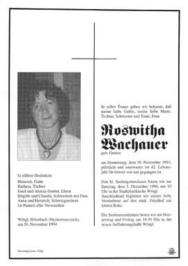 Wachauer Roswitha geb. Gruber G