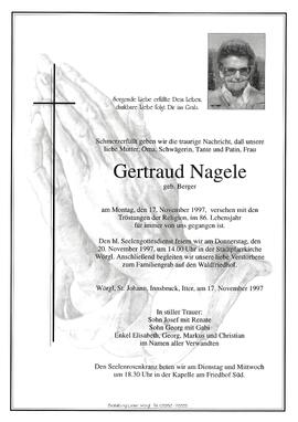 Nagele Gertraud geb. Berger G