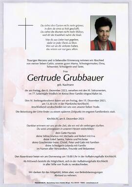 Grubbauer Gertrude geb. Kaufmann