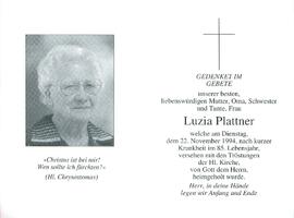 Plattner Luzia