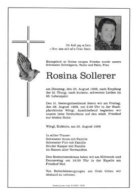 Sollerer Rosina G