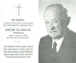 Klingler Anton Viehhändler