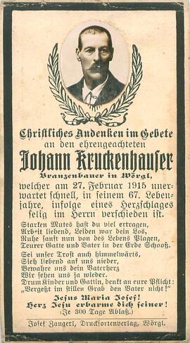 Kruckenhauser Johann Branz