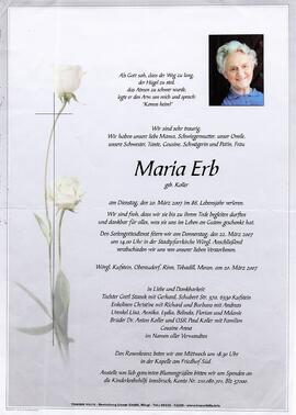 Erb Maria geb. Koller