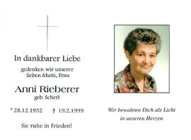 Rieberer Anni geb. Scherl