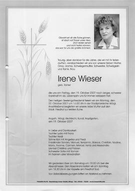 Wieser Irene geb. Rainer G