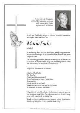 Fuchs Maria geb. Blattl G