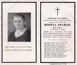 Sparer Rosina geb. Amort