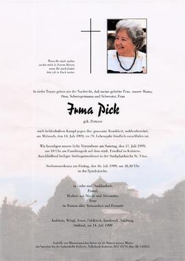 Pick Irma geb. Perterer G
