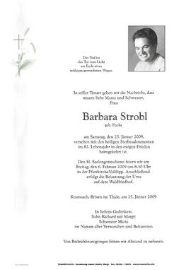 Strobl Barbara geb. Fuchs G