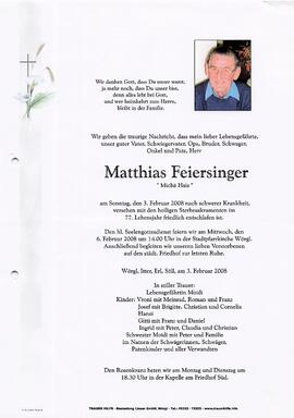 Feiersinger Matthias G
