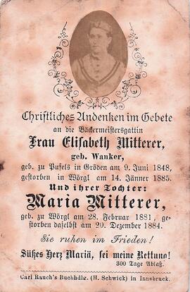 Mitterer Elisabeth geb. Wanker