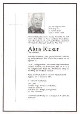 Rieser Alois G