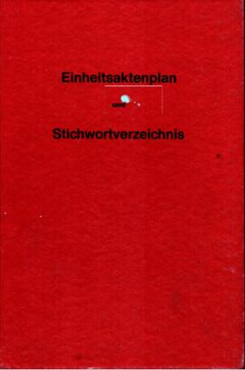 Einheitsaktenplan und Stichwortverzeichnis