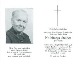 Steiner Nothburga geb. Fuchs