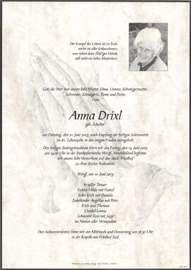 Drixl Anna geb. Scheiber G
