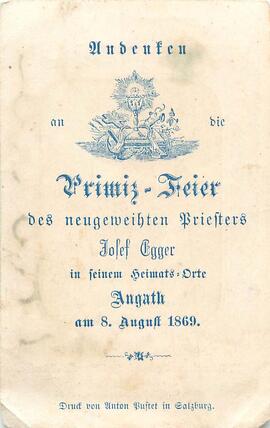 Egger Josef Primizfeier