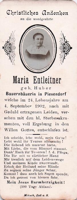 Entleitner Maria geb. Huber