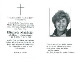 Mairhofer Elisabeth geb. Hotter Rainer