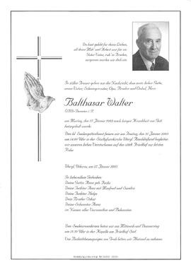 Walter Balthasar G
