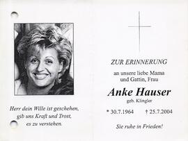 Hauser Anke geb. Klingler