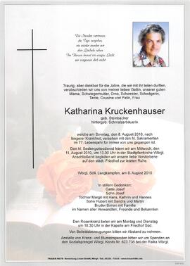 Kruckenhauser Katharina geb. Steinbacher G
