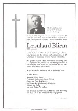Bliem Leonhard G