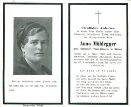 Mühlegger Anna geb. Gasteiger