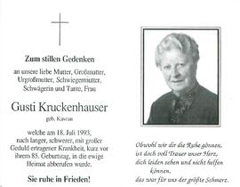 Kruckenhauser Gusti geb. Kavran