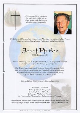 Pfeifer Josef G