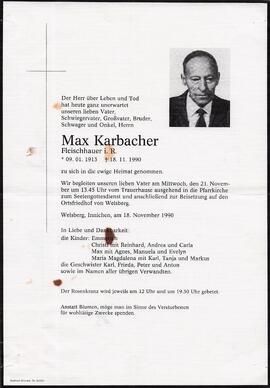 Karbacher Max G