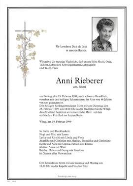 Rieberer Anni geb. Scherl G