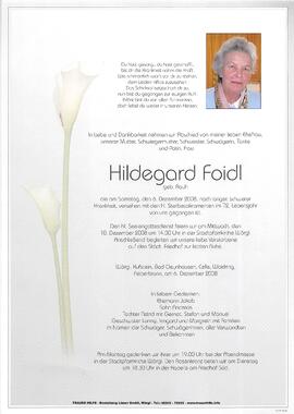 Foidl Hildegard geb. Rauh G