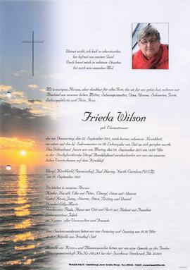 Wilson Frieda geb. Ehrenstrasser