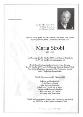 Strobl Maria geb. Laner G
