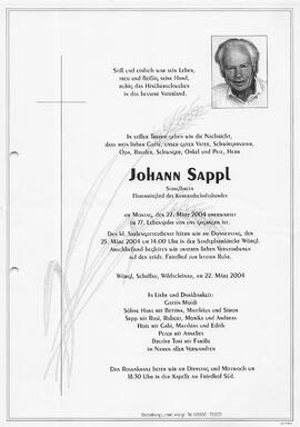 Sappl Johann G