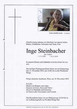 SteinbacherInge geb. Gollner G