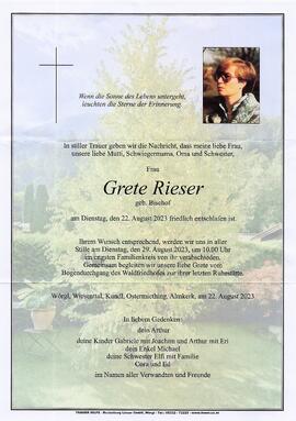 Rieser Grete geb. Bischof G
