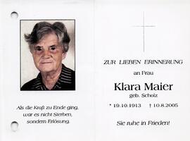 Maier Klara geb. Scholz