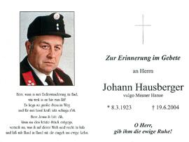 Hausberger Johann Mesner