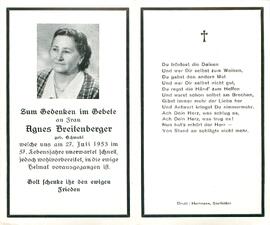 Breitenberger Agnes geb. Schwabl