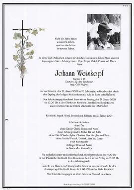 Weiskopf Johann
