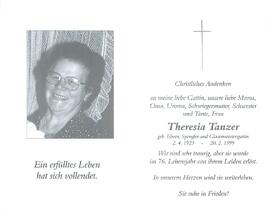 Tanzer Theresia geb. Ebner