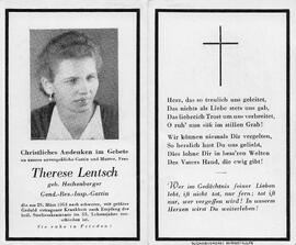 Lentsch Therese geb. Hechenberger