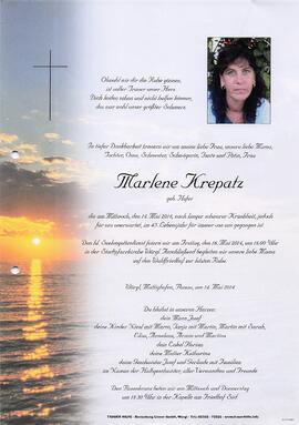 Krepatz Marlene geb. Hofer