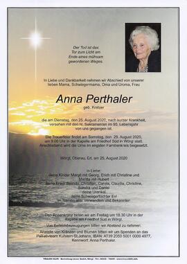 Perthaler Anna geb. Kratzer G