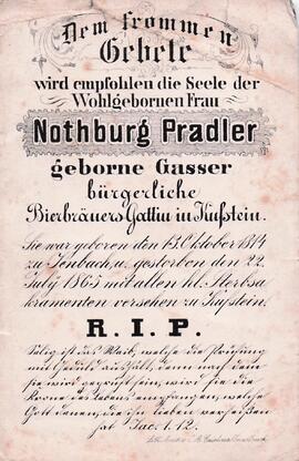 Pradler Nothburg geb. Gasser
