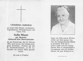 Moser Sofie geb. Bischofer