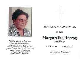 Herzog Margarethe geb. Haupt